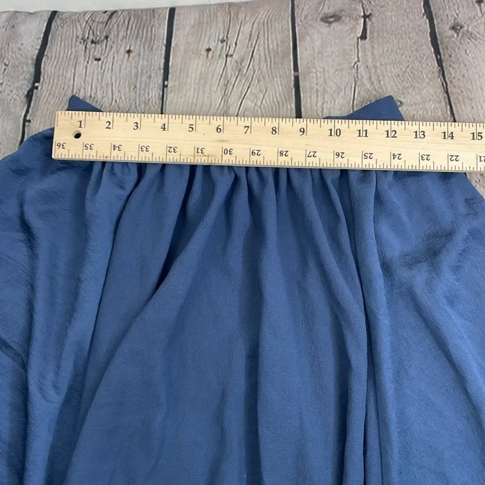 Zara Basics Dark Blue A line skirt size XS